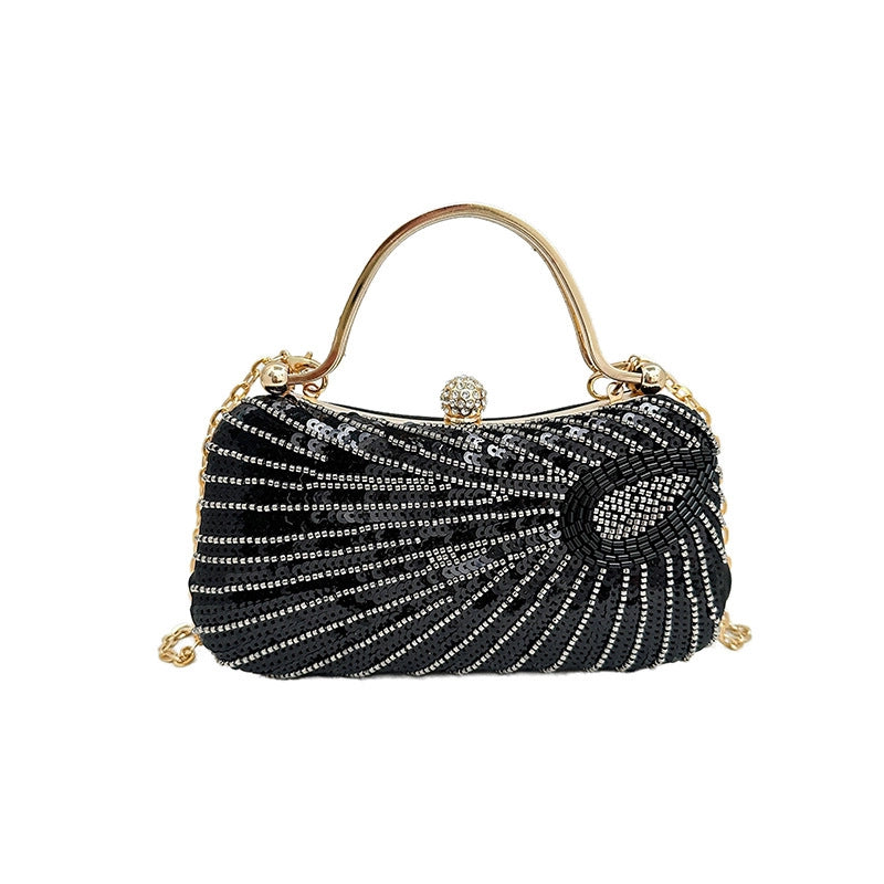 Women's Small PVC Animal Solid Color Elegant Square Lock Clasp Evening Bag