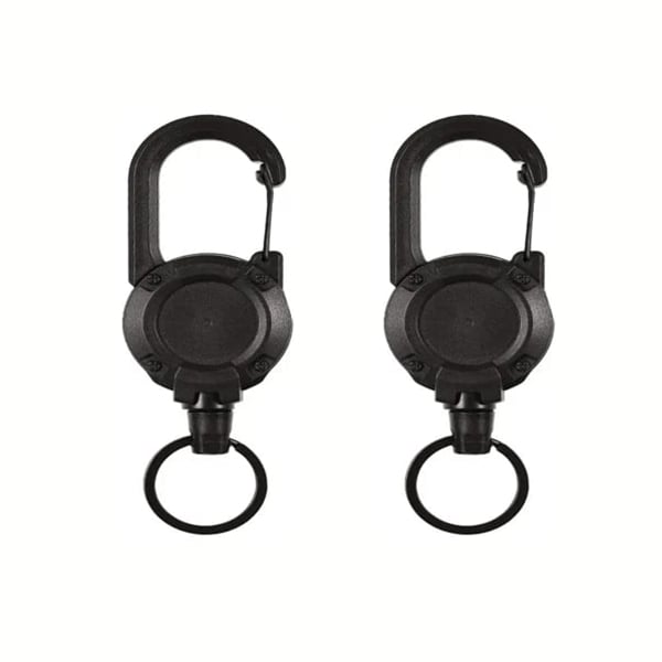 🔥Early Father's Day Hot Sale - Outdoor Automatic Retractable Nylon Rope Luya Anti-theft Tactical Keychain