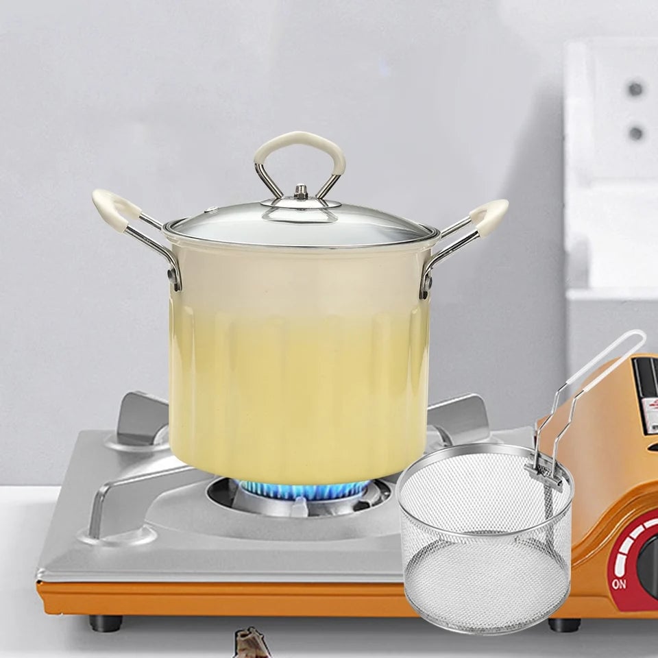 DEEP FRYING POT WITH STRAINER 3 LTRS