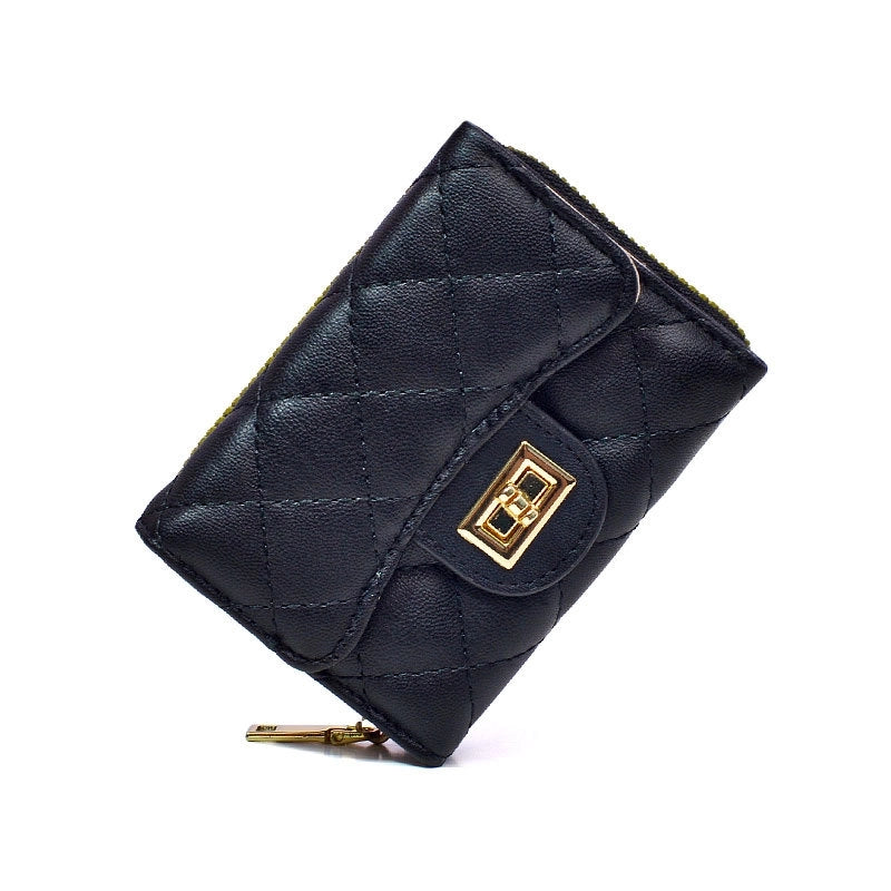 Women's All Seasons Pu Leather Solid Color Sweet Minimalist Square Zipper Card Holder Coin Purse