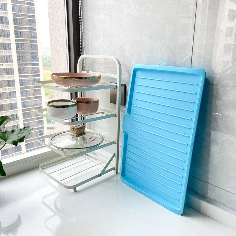 Kitchen Creative Draining Tray Fruit And Vegetable Draining Plate Rectangular Tableware Bowl Dish Draining Storage Rack