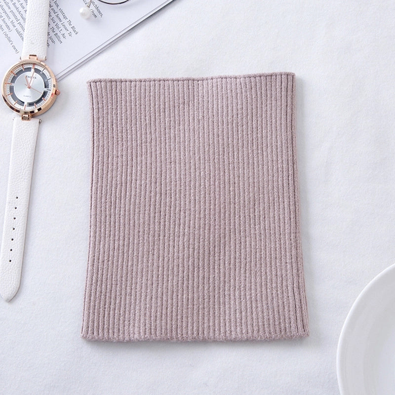Cashmere Neck Sleeve Women's Knitted Elastic High Neck Cervical Warm Shading Neck High Neck Fake Collar Hair Band Headband Scarf