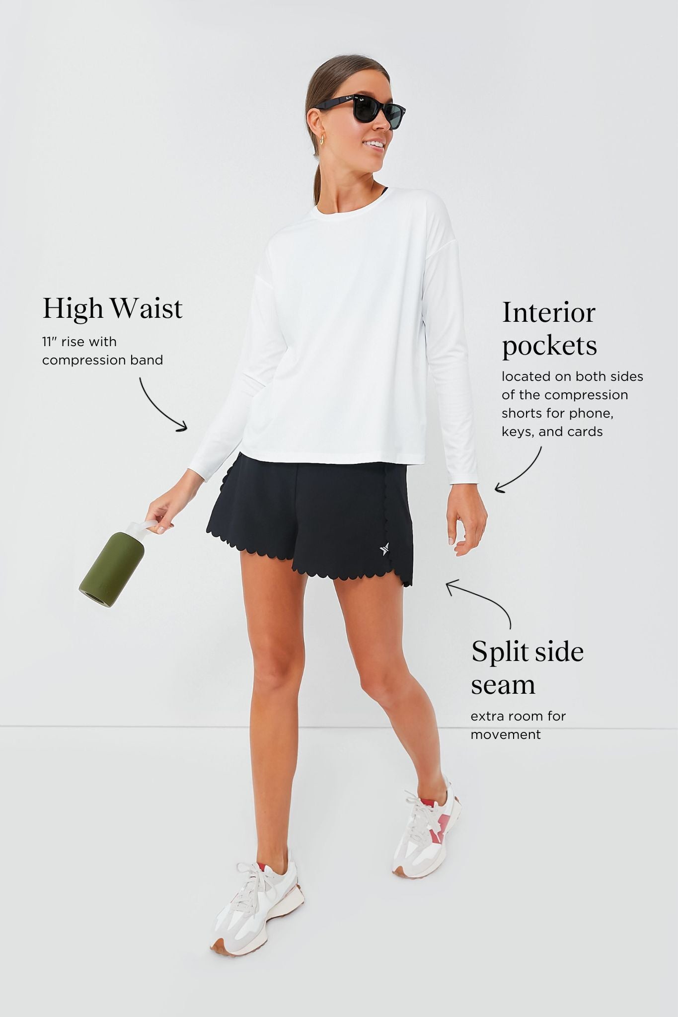 Black Scallop Marisa Short