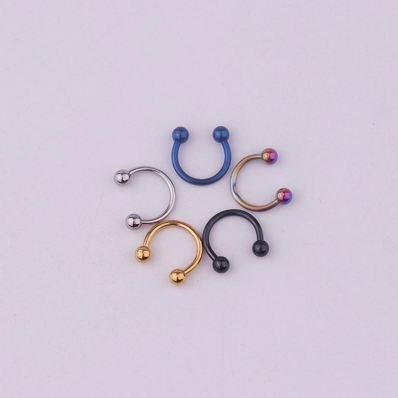 Nose Rings & Studs Fashion Geometric 316 Stainless Steel  Plating