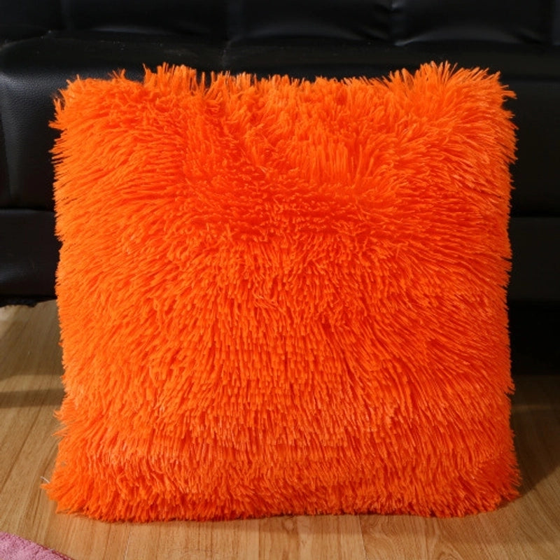 Fashion Solid Color Pv Velvet Throw Pillow Pillow Cases