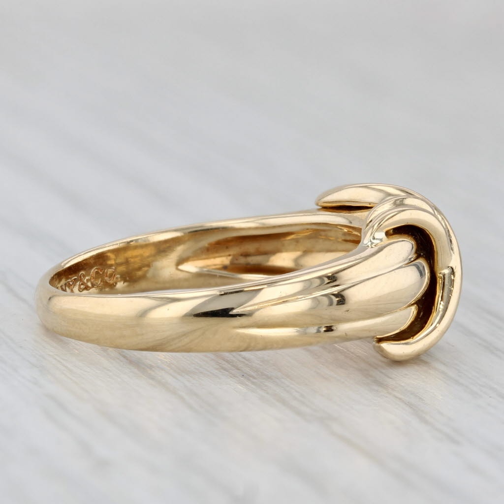 Tiffany & Co Knot Ring w/ Box 18k Yellow Gold Size 7.25 1990