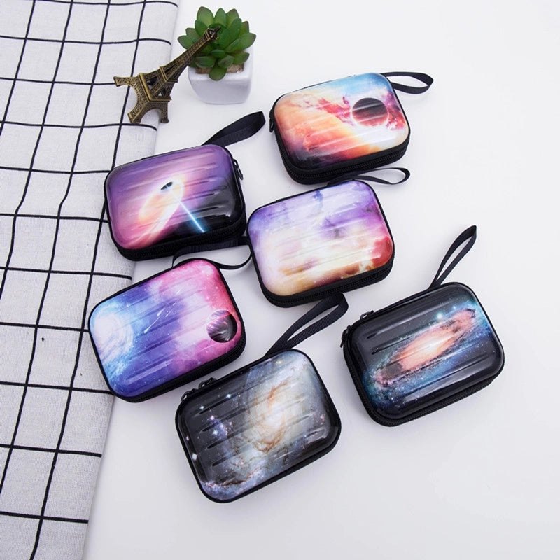 Unisex Solid Color Tinplate Zipper Coin Purses