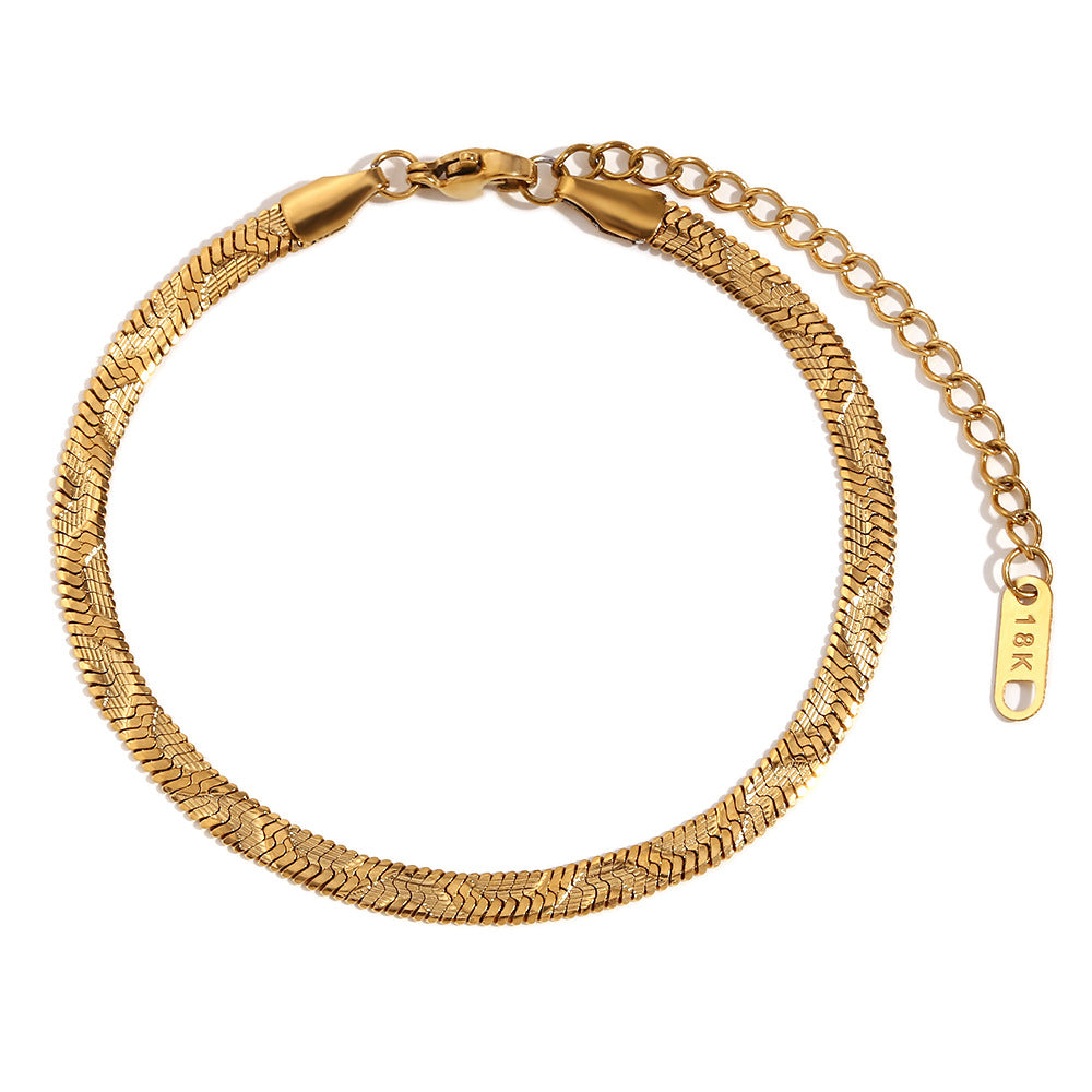 Minimalist Circle Geometric Stainless Steel 18K Gold Plated Necklaces