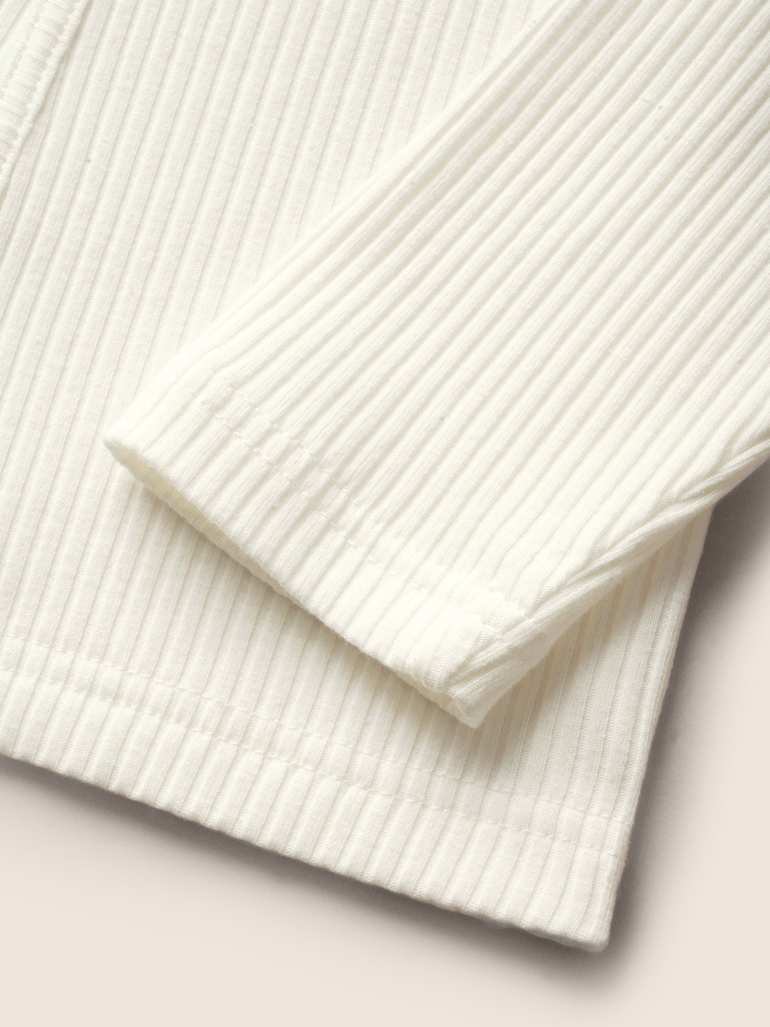 Cotton Asymmetrical Neck  Tucked Seam Knit T-shirt