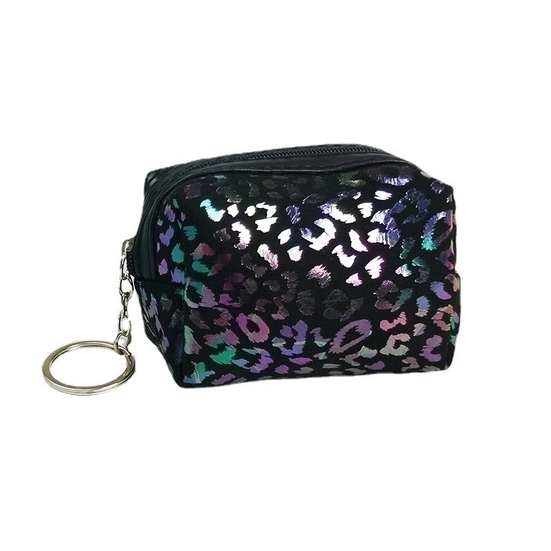 Women's Leopard Corduroy Zipper Coin Purses