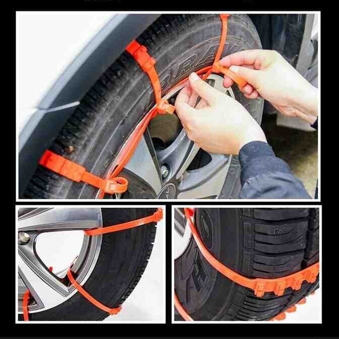 (NEW YEAR SALE) REUSABLE ANTI SNOW CHAINS OF CAR OF