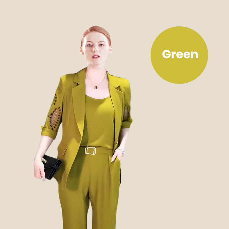 🔥49% OFF🔥Nice Gift-Woman's Fashionable And Slim Blazer 3-piece Suit Set
