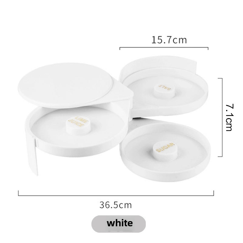 Bartender Seasoning Box Three-Layer Plastic Salt Side Box Bar Seasoning Box Sugar Side Box Margarita Cocktail Box