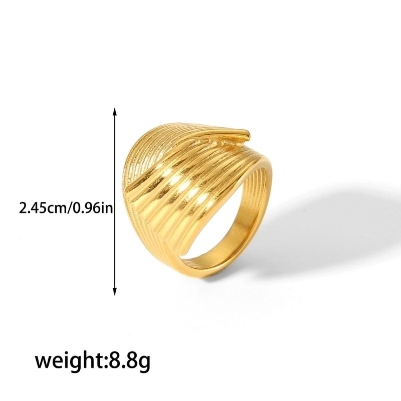 304 Stainless Steel 18K Gold Plated Retro Streetwear Plating Geometric Rings Earrings