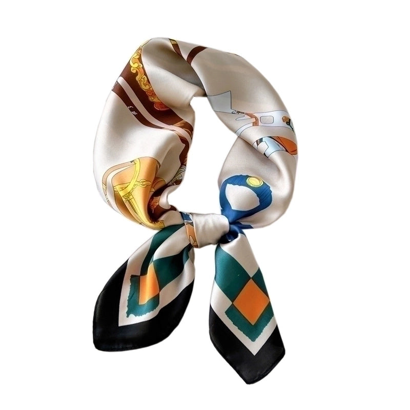 Women's Elegant Color Block Polyester Printing Scarves & Gloves