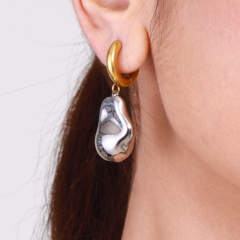 Titanium Steel Earrings Earrings Exaggerated Earrings Stainless Steel Earrings
