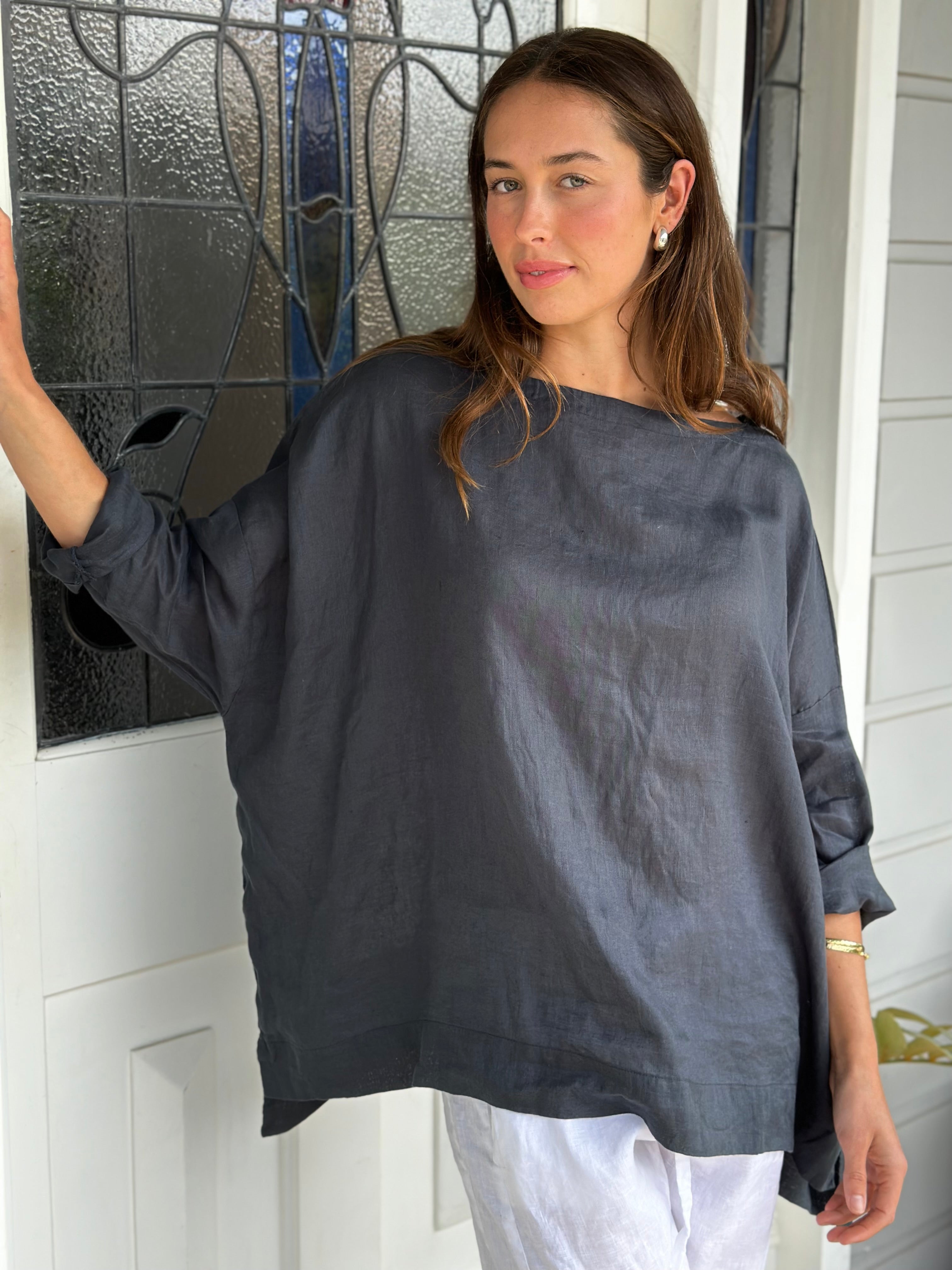 avril top-charcoal linen