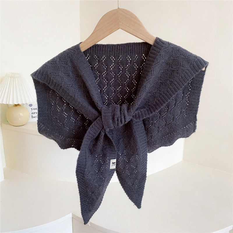 Warm Shawl Women Wear Shirts For Autumn And Winterwoolen Yarn Net Red Knitted Shawl Scarf