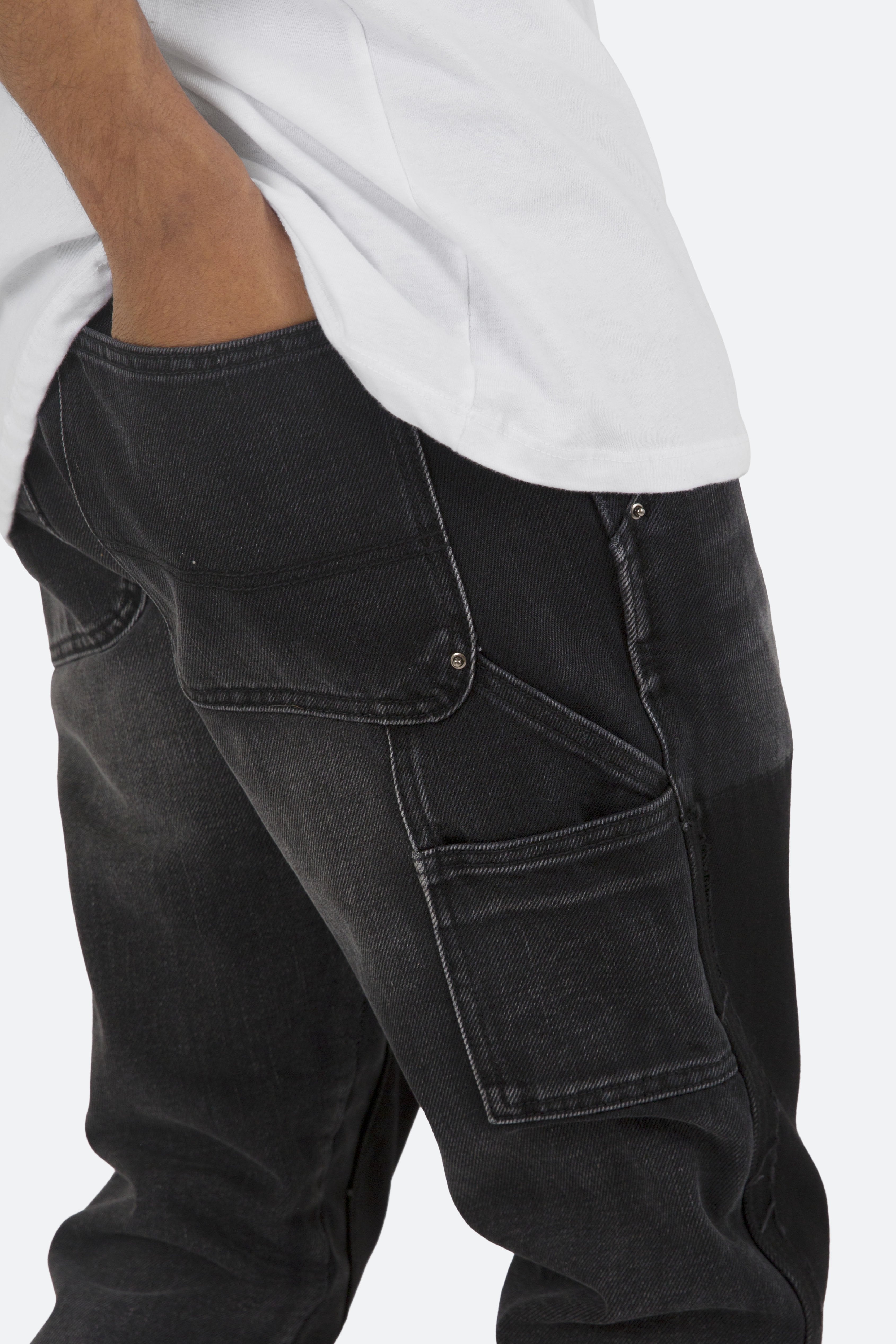 B118 Work Flare Denim - Black