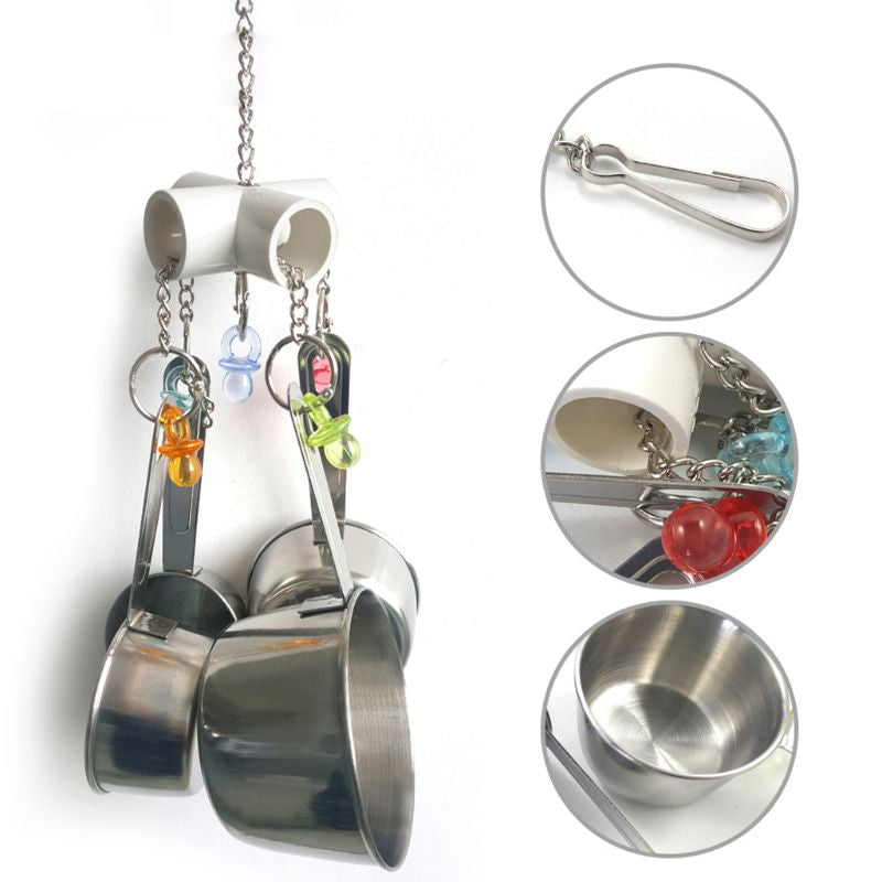 4Pcs Bird Stainless Steel Bells
