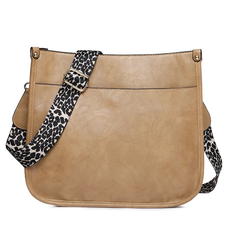 Women's Autumn&winter Pu Leather Solid Color Fashion Square Zipper Shoulder Bag Messenger Bag