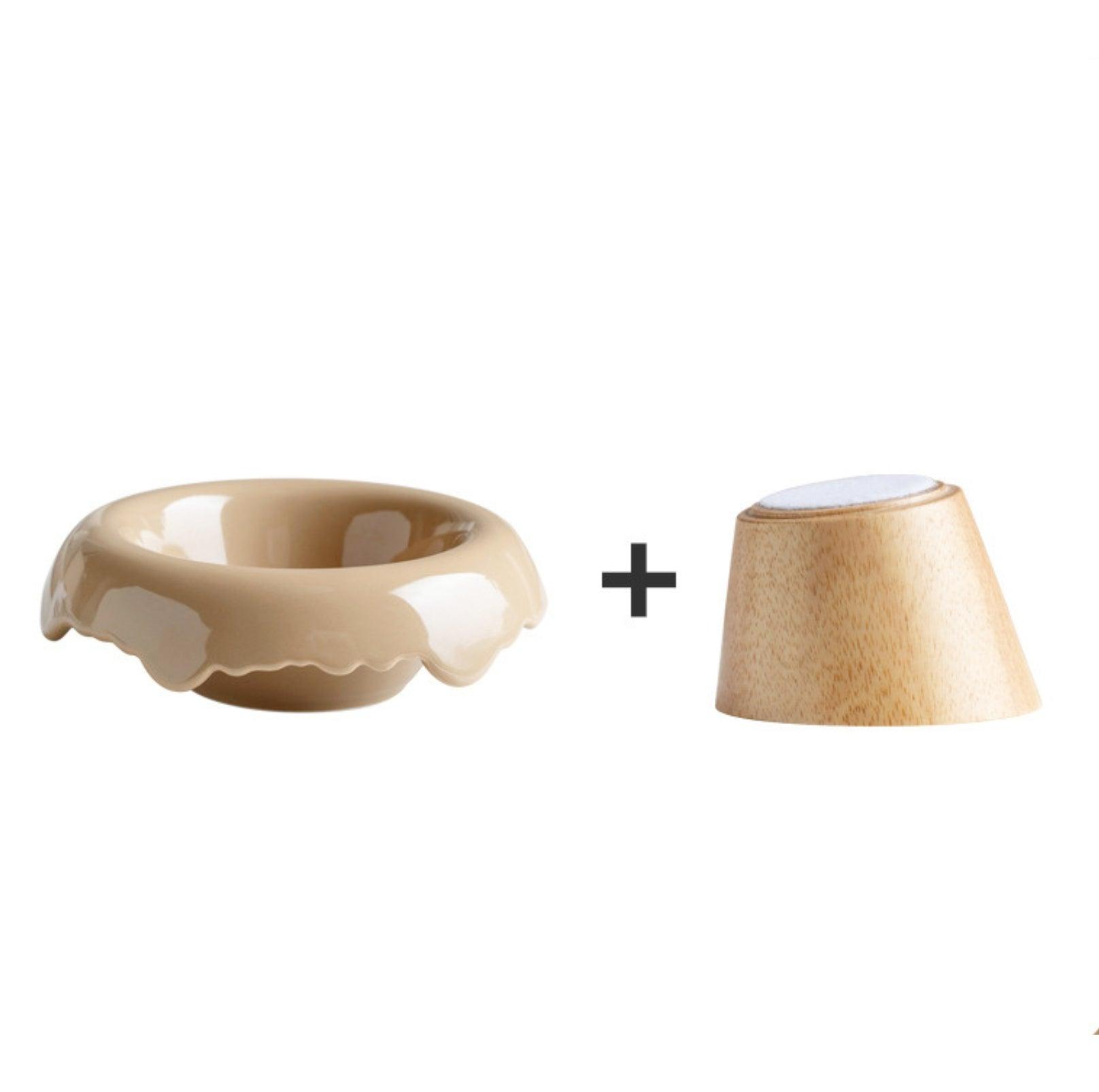 Ice Cream Styled Detatchable Lead-Free Ceramic Pet Food Bowls