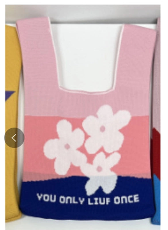 Gift Packaging Handbag Casual Knitted Handbag Woven Bag Multi-pattern Style Knitted Bag For Women