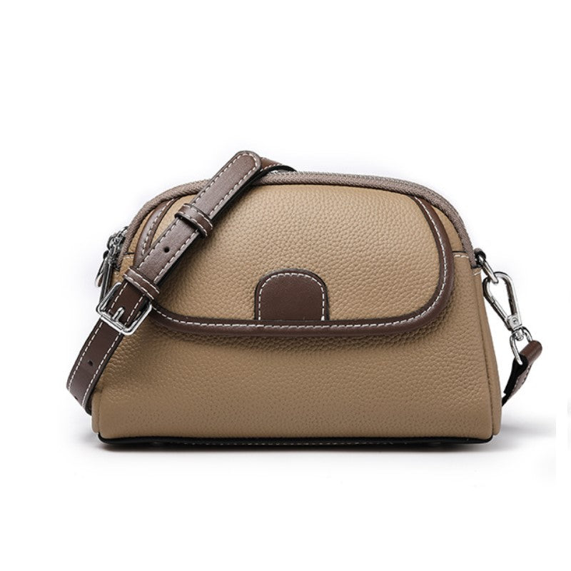 Customizable Genuine Leather Girls' Crossbody Bag