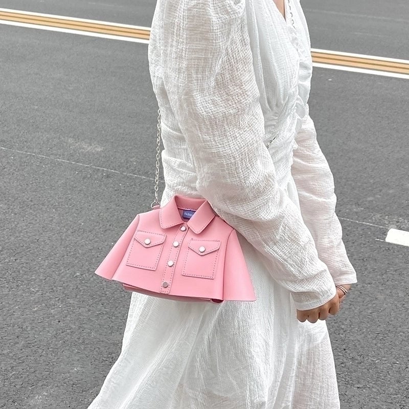 Women's Medium Pu Leather Solid Color Basic Streetwear Square Zipper Shoulder Bag Crossbody Bag Chain Bag