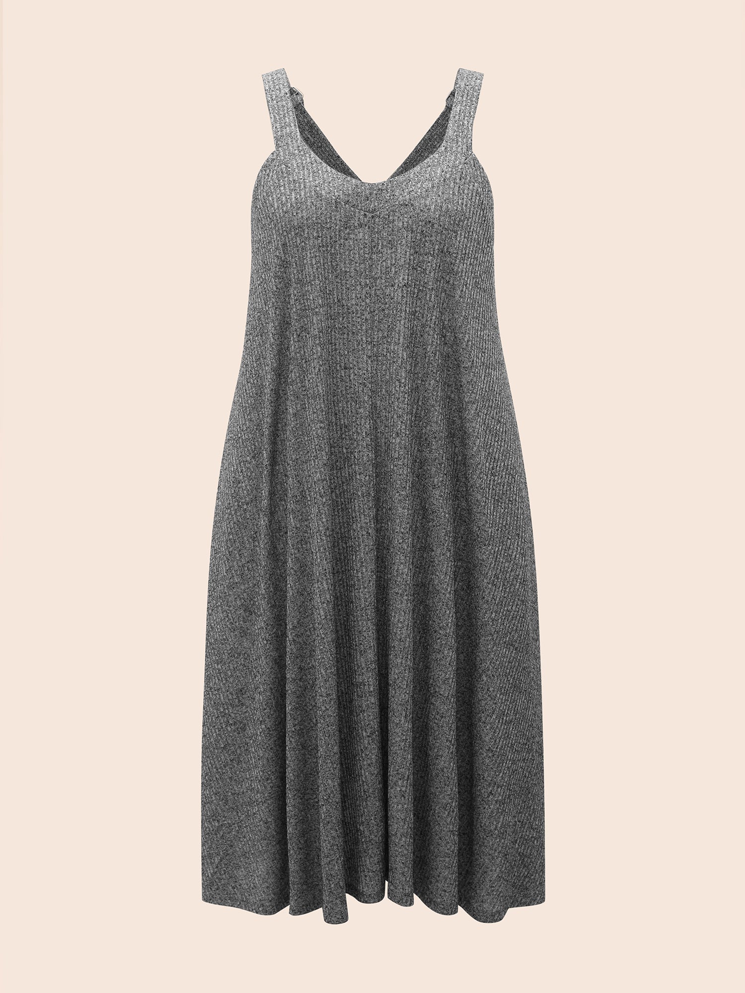 Solid Heather Textured Cami Dress