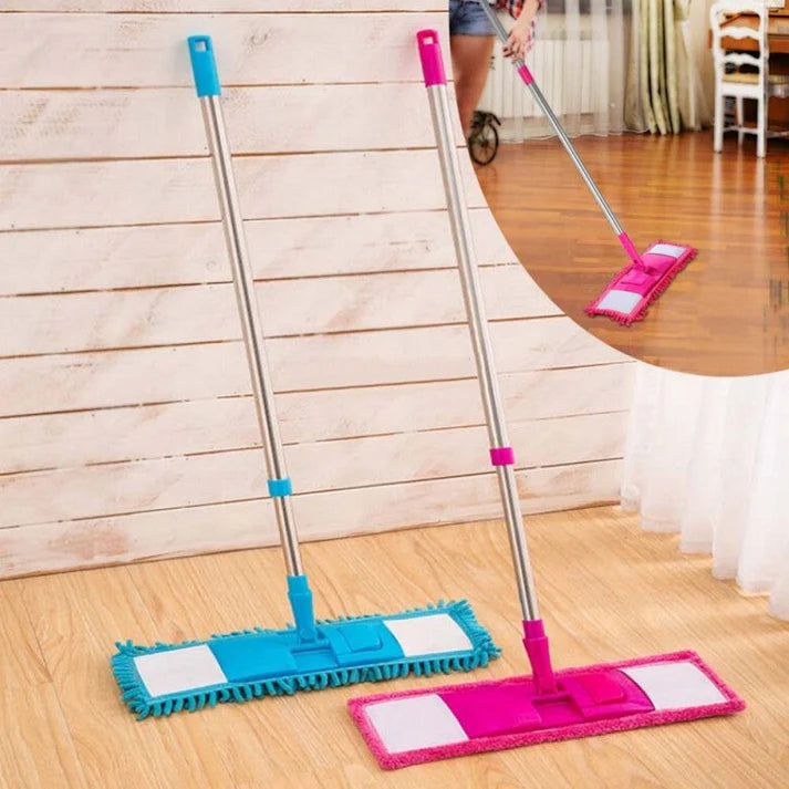 Microfibre Flat Mop With Long Handle