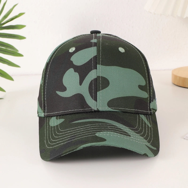 Unisex Casual Classic Style Camouflage Printing Curved Eaves Baseball Cap