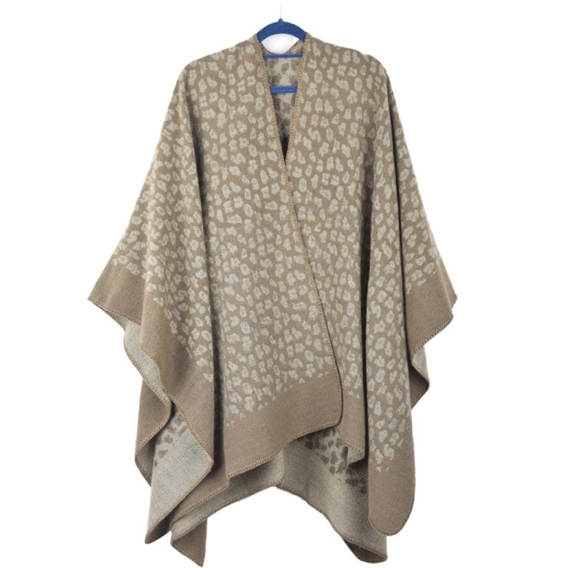 Women's Elegant Vintage Style Printing Cotton Polyester Crochet Lace Shawl
