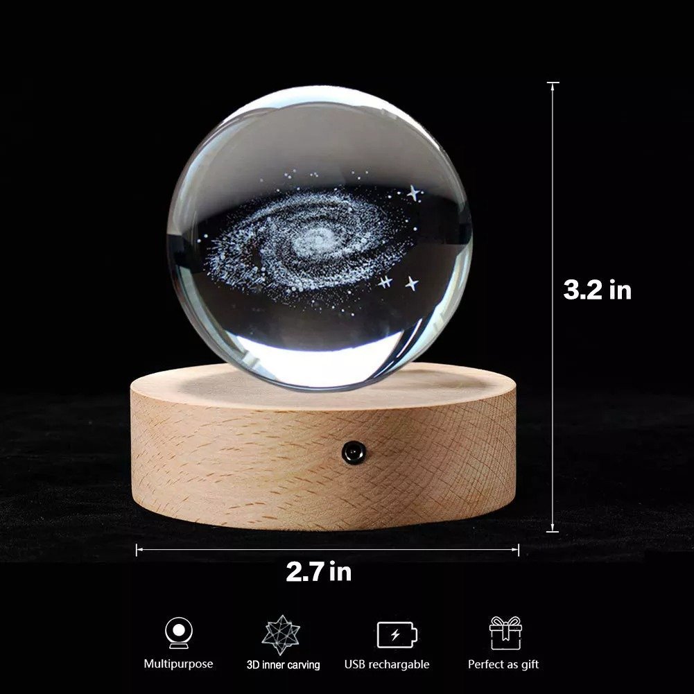 Hot Sale - 3D Planet Crystal Ball-Free Shipping