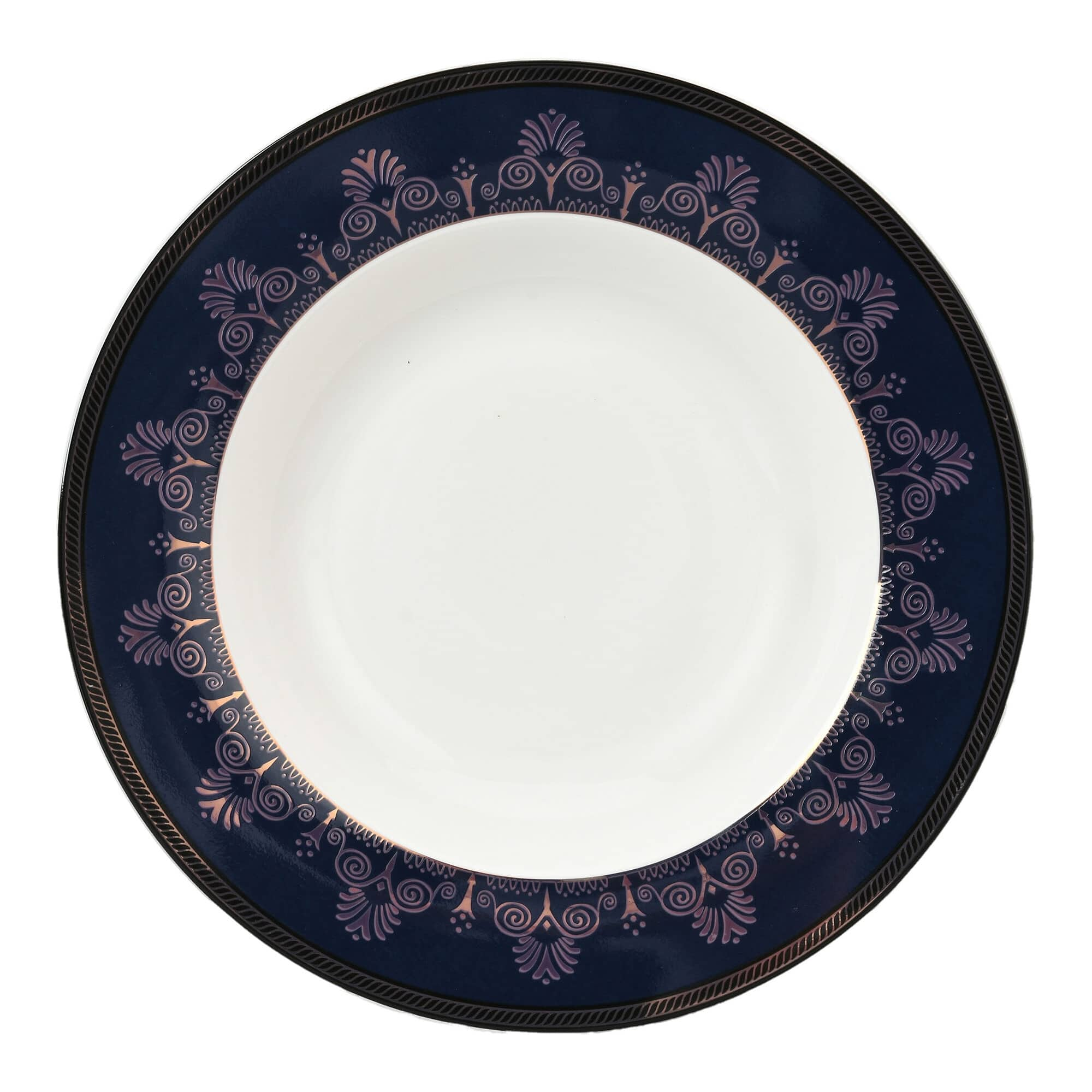 Luxury Cobalt Bone 5 Piece Porcelain Dinner Set