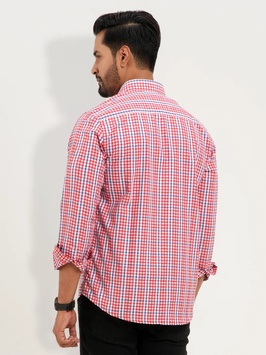 Men's Gingham Check Casual Shirt