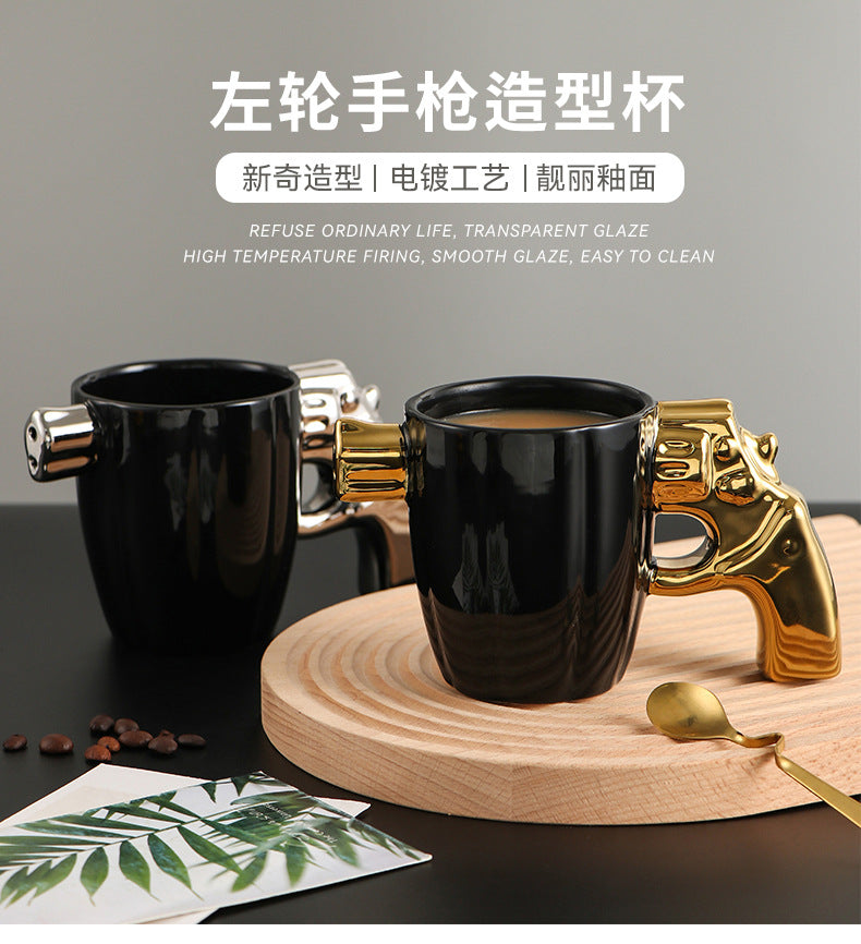 LUXOR CERAMIC CUP - REVOLVER SHAPE