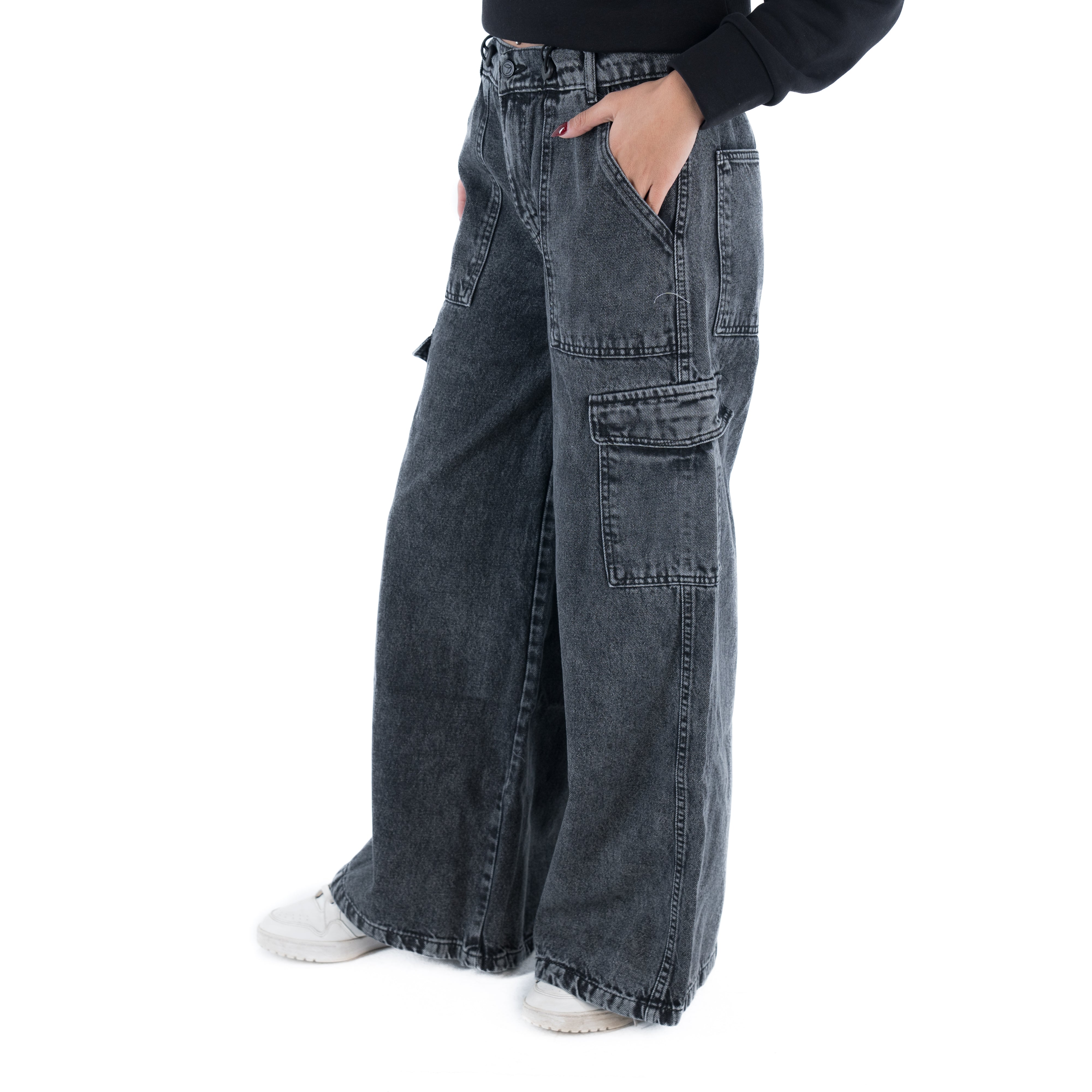 Women Wide Leg Denim Pants