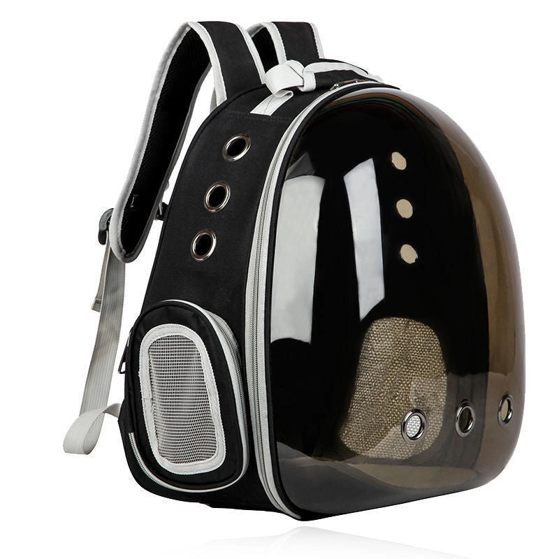 Minimalist PVC Oxford Cloth Solid Color Pets Backpack