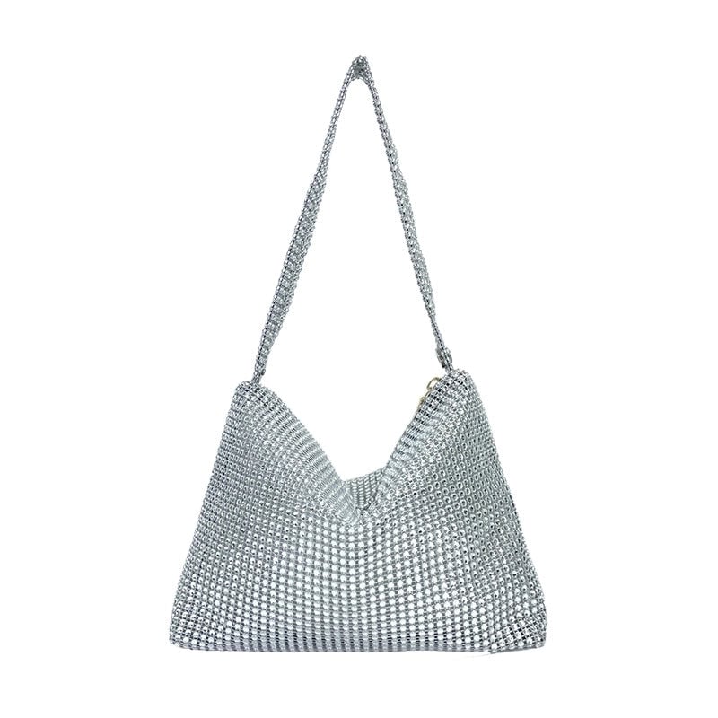 Women's Pvc Solid Color Elegant Vintage Style Square Magnetic Buckle Shoulder Bag Underarm Bag