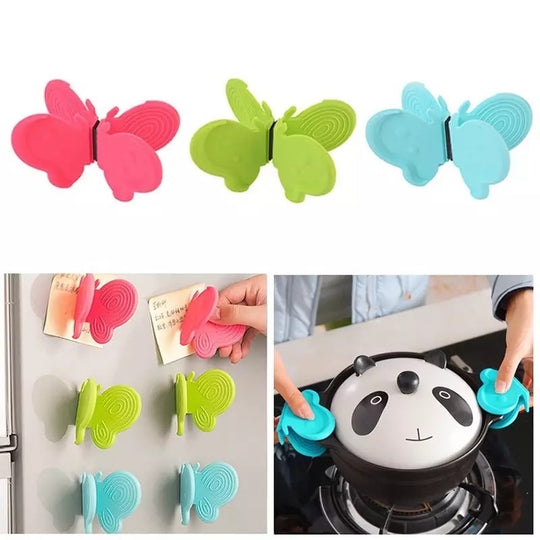 FlutterClips - Butterfly Silicone Dish Clips (2-Pack) by Flashstore.pk