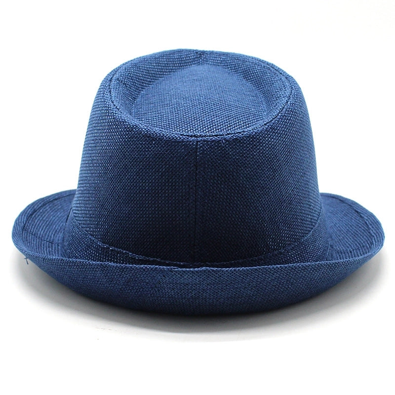 New Black And White Korean Style Summer Unisex Hat Top Hat British Gentleman Hat Jazz Cowboy Sun Hat