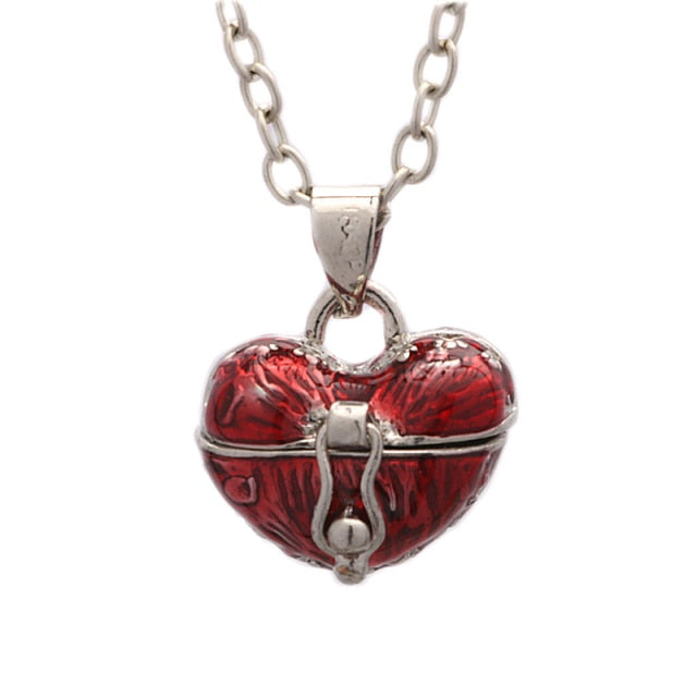 Heart Pill Case Necklace