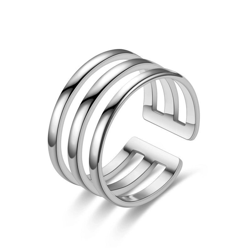 Heart Titanium Steel 18K Gold Plated Carving