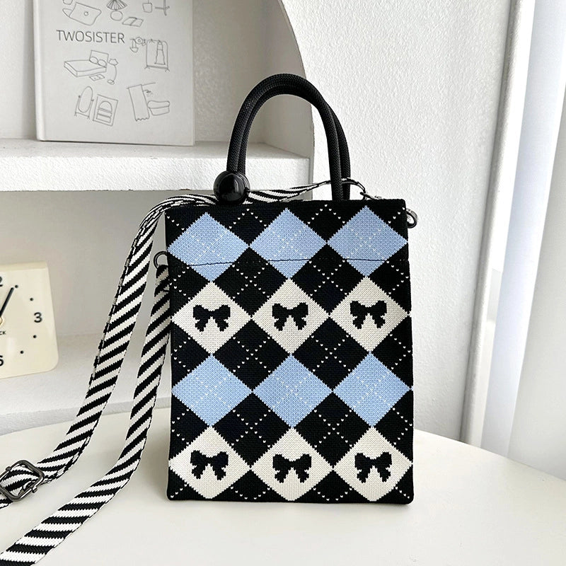 Women's Medium Polyester Butterfly Streetwear Square Magnetic Buckle Handbag