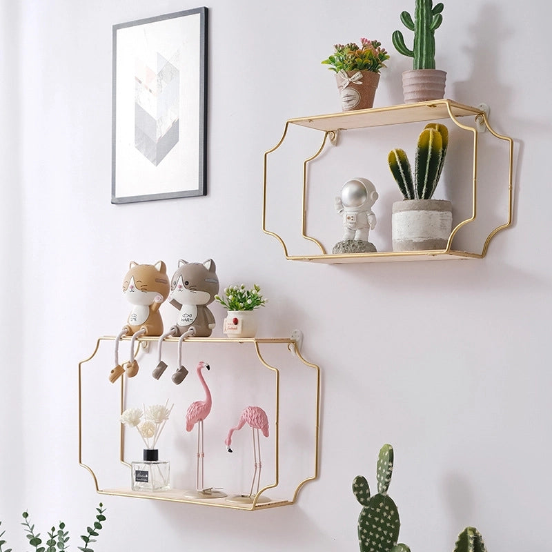 Cover Three-Wall Storage Rack Living Room Dining Room Wall Decoration Rack Wall Home Wall Hanging Bathroom Storage Rack