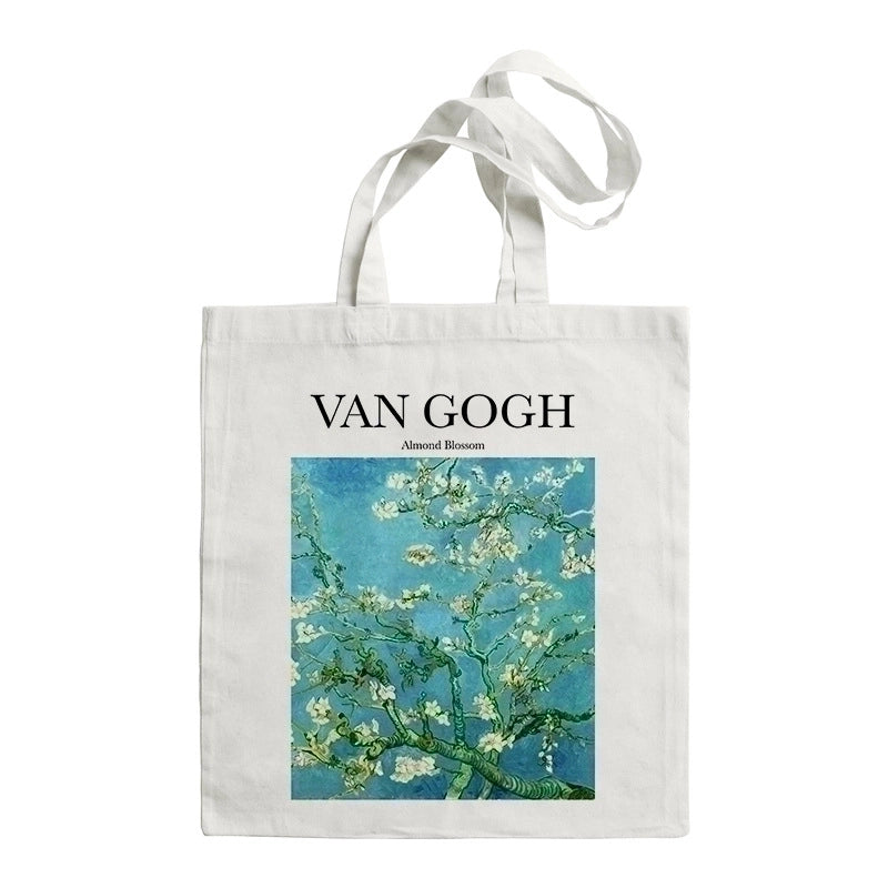 Women's Retro Oil Painting Shopping Bags