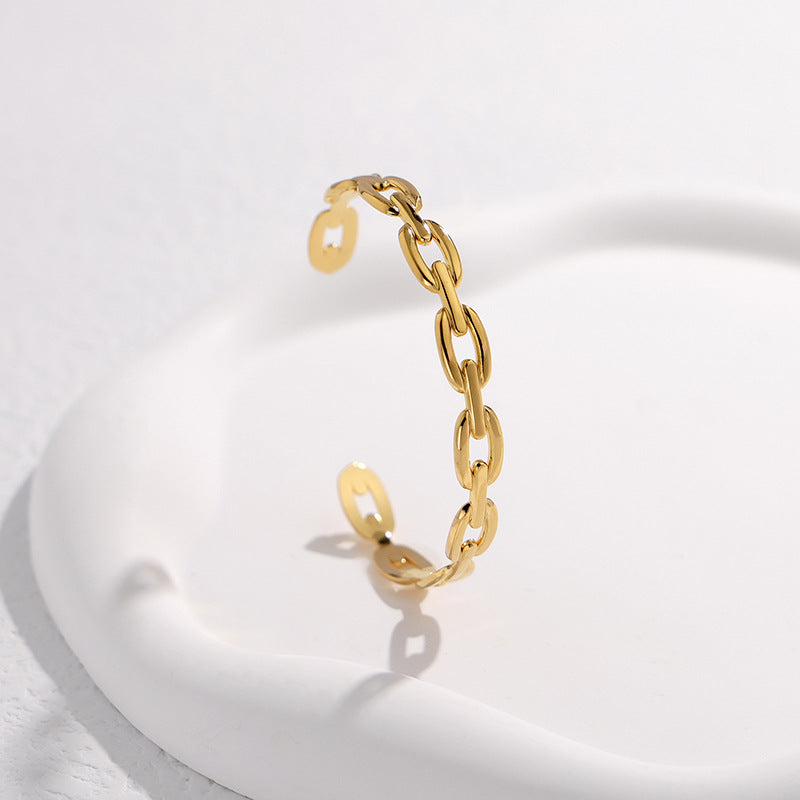 Chain Stainless Steel Electroplating Bangles