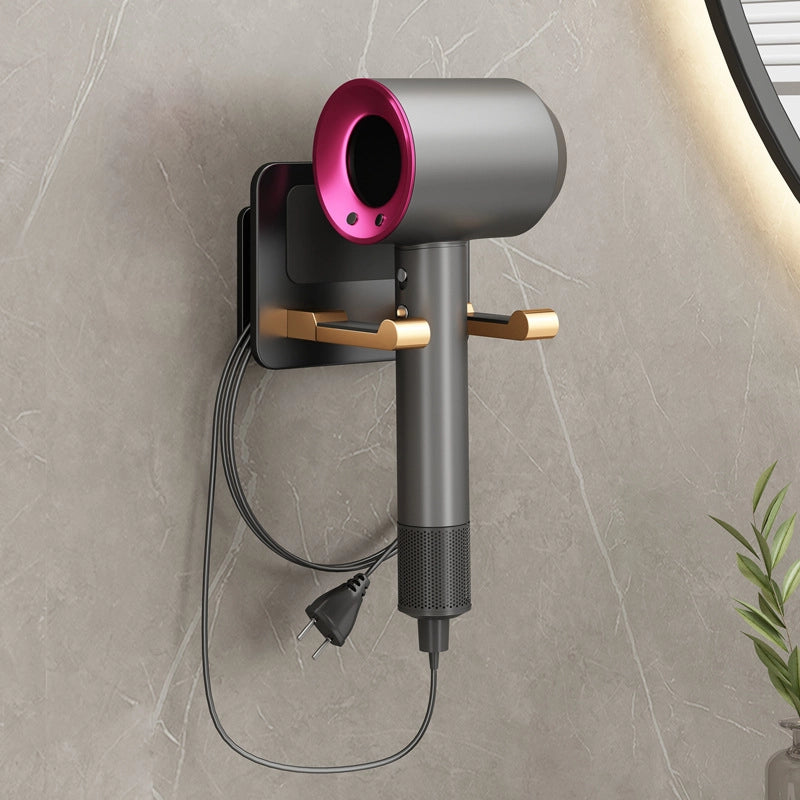 Hair Dryer Rack Punch-free Bracket Hair Dryer Rack Hair Dryer Storage Rack