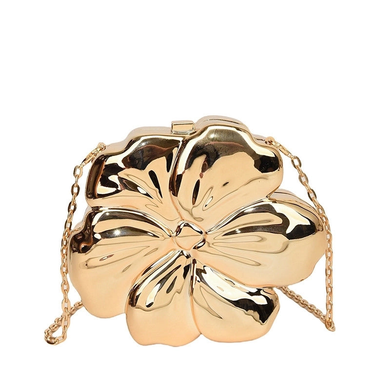 Women's Medium PVC Solid Color Streetwear Lock Clasp Crossbody Bag